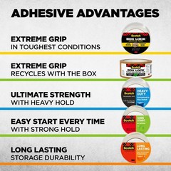 Scotch Heavy Duty Shipping Tape 1.88″ x 22.2 Yd, 6 Rolls with Dispensers, NEW!..