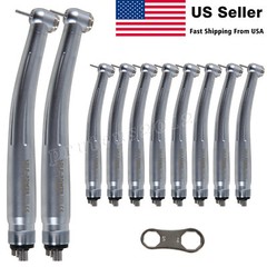 10pcs Dental High Speed Handpiece Turbine 4 Holes NSK Pana Max Style Clean Head