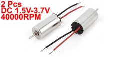2pcs DC 1.5V-3.7V 40000RPM Speed 6mm x 12mm Mini Micro Coreless Motor