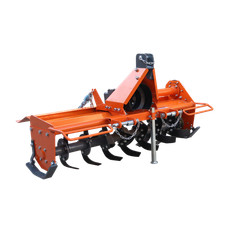 49″PTO Rotary Tiller Attachment Cat 1 Tractor 540 RPM 5″Depth Replaceable Blades