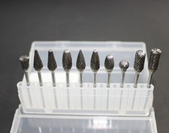 10 PCS Tungsten Carbide Dental Acrylic Bur Drill 2.35mm For Dremel Rotary Tool