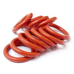 Red Silicone O Rings Seals 5.3mm Cross Section 30mm-530mm ID Food Grade O Ring