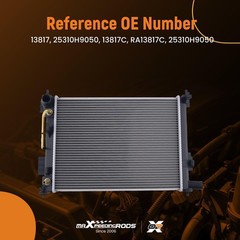 Aluminum Radiator AT Cooler Hyundai Accent 18-21 Kia Rio 18-20 1.6L 25310-H9050