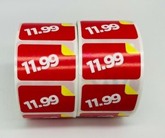 2 Rolls of 1000 1.5×1 $11.99 Product Price Point Red & Yellow Labels Stickers