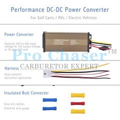 Pro Chaser DC-DC 36V 48V Voltage Converter Regulator Reducer to 12V 360W 30A