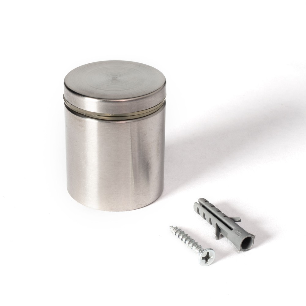 Stainless Steel Standoff 1-1/2 Inch Diameter x 1-1/2 Inch Barrel Length Brushed