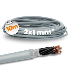 10 meter lap cable 0026130 Ölflex classic FD control cable 2×1 mm² PVC cable