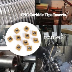 CCMT09T304 Carbide Inserts CNC Lathe Cutters For Steel Stainless Steel Bits