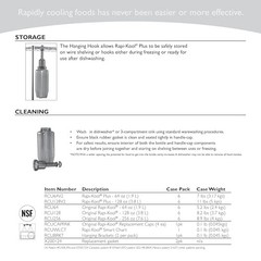 San Jamar Rapi Kool Plus Cold Paddles 128oz Food Service Cooling Tool