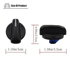 3PCS AC Heater Switch Control Knob Compatible with Wrangler 1999-2006 Year, for