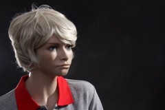 Realistic Female Junior Kids Fleshtone Full Body Fiberglass Mannequin with Base