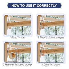 Joist Hangers 2X6 for Wood 20 Gauge Galvanized Face Mount Joist Hanger