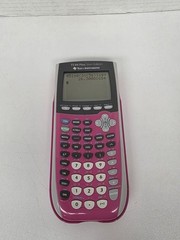 TI-84 Plus C Silver Edition Pink Calculator Texas Instruments Works New Battery
