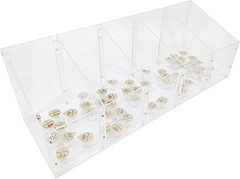 Fixturedisplays® 24 X 8 X 8″, 5-Slot Divided Candy Bulk Bin Clear Acrylic Counte