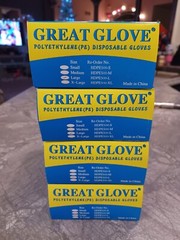 Polyethylene Gloves 4 Boxes- Total of 2000 Gloves- Great for Food Service-Sealed