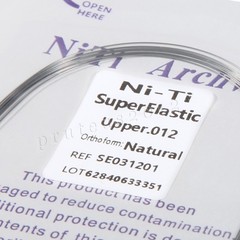 Dental Orthodontic Niti Arch Wire Super Elastic Natural Form Round