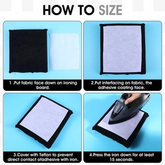 Heavy Single-Sided Fusible Non-Woven Polyester Interfacing, Craft Fabric | 11…
