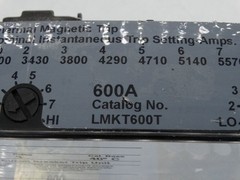 SIEMENS LMKT600T CIRCUIT BREAKER