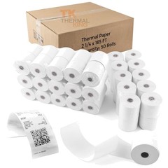 50 Rolls 2.25″ x 165′ Thermal Paper for Cash Register