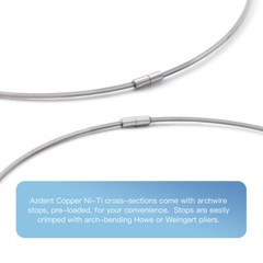Azdent Dental Orthodontic Copper 35˚ Super Elastic Arch wire Cu-NiTi Rectangular