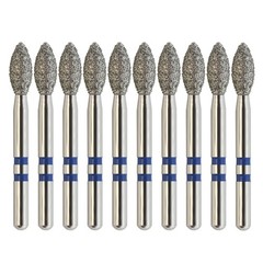 Dental Diamond Burs Zirconia Cutting Egg Football High Speed Friction Grip Bur