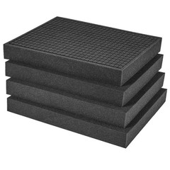4 Pack Pick and Pluck Foam 16 X 12 X 2 Inch | Pre-Cut Polyethylene Pick Apart Fo