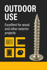 #8 x 1″ Stainless Phillips Modified Truss Head Wood Screws, 50 Qty (BCP1211)