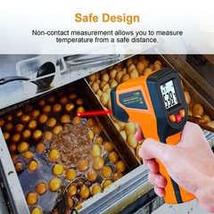 Laser Infrared Thermometer Gun -58F to 1112F IR Temp for HVAC Kitchen Auto