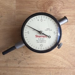 Starrett Dial Indicator .0005″ Graduation 8.000-12.125″ Range No. 84-134-7 USA
