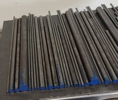 1144 Steel Round Bar Lot – Cold Drawn & Hot Rolled – 40 Pcs, 17.55 lbs