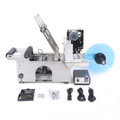 Semi-Automatic Labeling & Coding Machine Round Bottle Jar Label Marking Machine