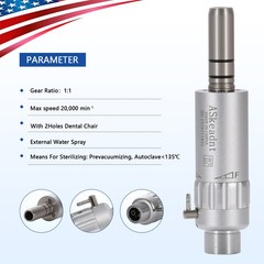 NSK Style Dental Slow Low Speed Handpiece Straight Contra Angle Air Motor 4 /2H