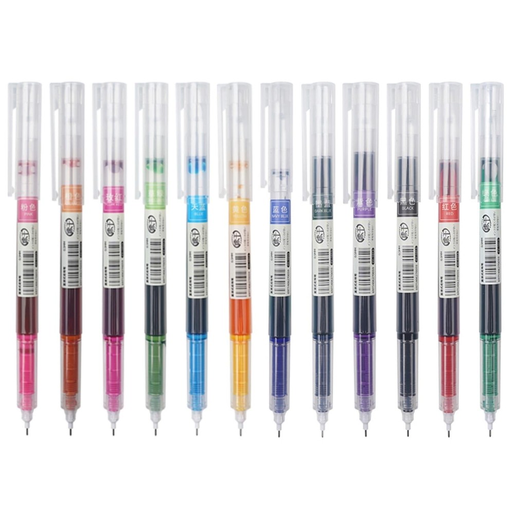 Bolígrafos de tinta gel punta fina 0,5 mm con agarre cómodo y tinta multicolor