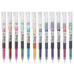 Bolígrafos de tinta gel punta fina 0,5 mm con agarre cómodo y tinta multicolor