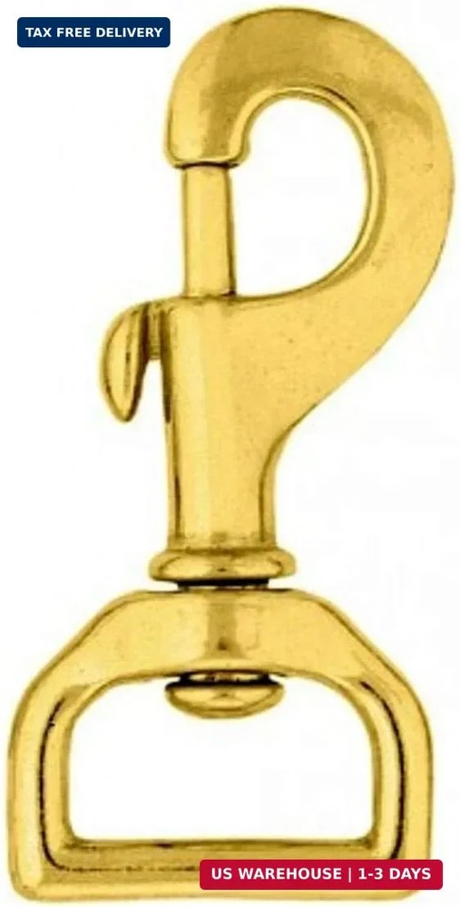 Weaver Leather #17 Flat Swivel Snap (Solid Brass)