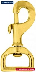 Weaver Leather #17 Flat Swivel Snap (Solid Brass)