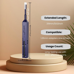 LC Fiber Cleaner Pen – 5 Pack – 1.25Mm LC Fiber Optic Cleaning Pen with Dual Act