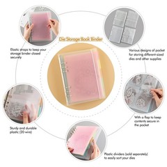 BAOFALI 40 Pages/2Set A5 6 Ring Clear Stamps Storage Embossing Folder Storage…