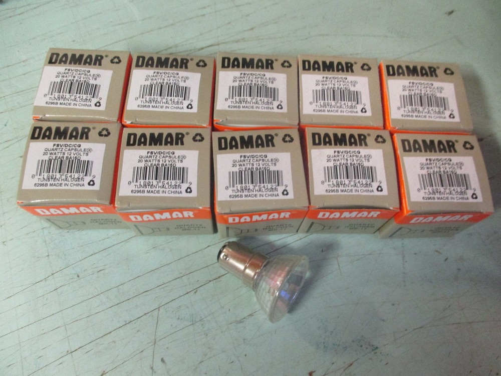 10 PACK MR11 MR-11 CLEAR 20W 12V BA15D HALOGEN LAMP LB15