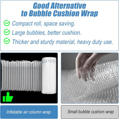 12″ x 200′ Heavy-Duty Bubble Cushioning Wrap Roll for Shipping and Moving