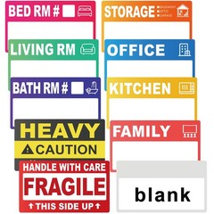 440 Count 3.5″ x 2″ Large Home Moving Packing 3.5 x 2 inches, Multicolor