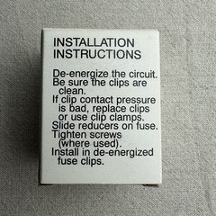 Bussman 663 Fuse Reducer Class H (Makes 30A/600V Fuse Fit 60A Clips). ( 1 PAIR )