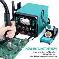 YIHUA 983D Digital Soldering & Hot Air Rework Station Blower BGA Desoldering Kit