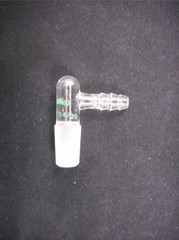 CHEMGLASS Glass 90° Bent Inlet Adapter 14/20 Inner Joint CG-1014-14