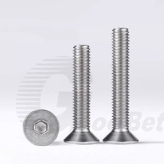 M3 M4 Countersunk Flat Head Screw Allen Socket Bolts 304 Stainless Steel DIN7991