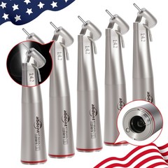 5 PCS Dental 1:4.2 LED 45°Angle Head Contra Angle Handpiece External Water