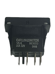 VED11601 Carling V Series Rocker Switch Off-On-On Single Pole Dbl Throw 12V