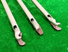 3pc Laparoscopic Bariatric Needle Holder Straight & Curved Jaw 5mmx45cm Reusable