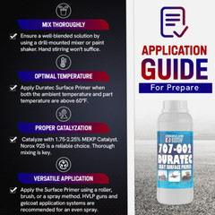 707-002 Duratec Surface Primer Grey with 15cc Hardener- 1 Quart