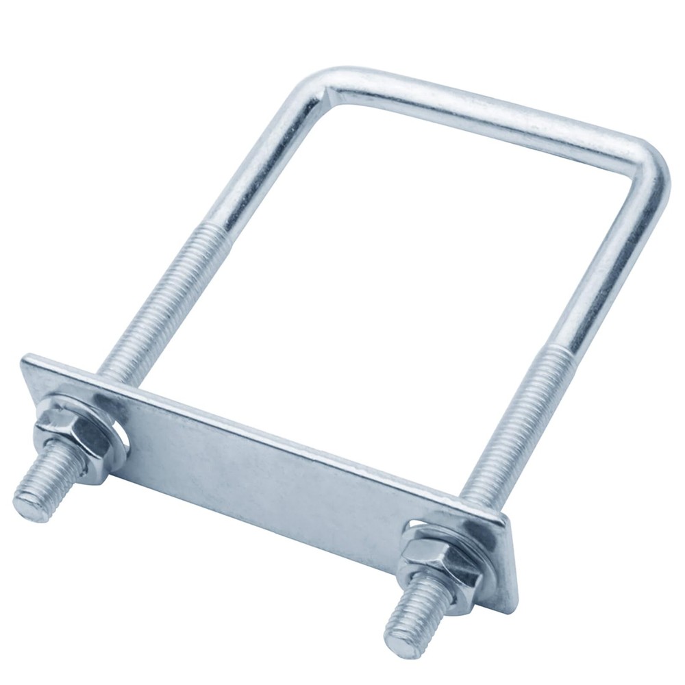 10 Pcs Square U-Bolt for Trailer M9 x 2-3/4″ x 4-5/8″ Galvanized Steel